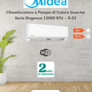Climatizzatore Midea Inverter Serie Elegance 12000 BTU – R-32
